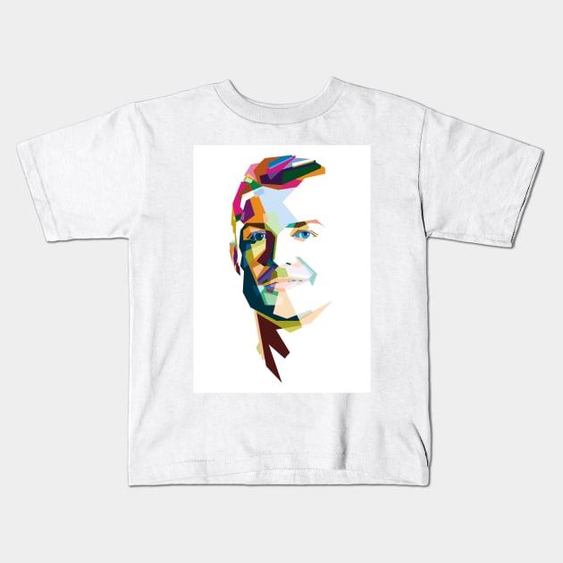 WPAP CR7 Kids T-Shirt by pucil03